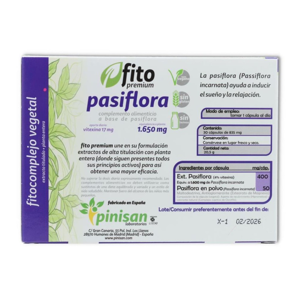 Pinisan Pack 3 Cajas Pasiflora 30 cap 