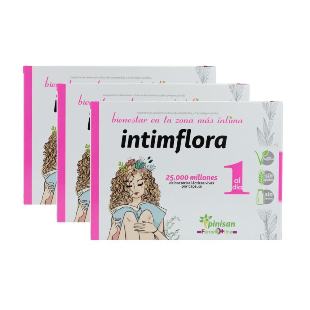 Pinisan Pack 3 Cajas Intimflora 30 cap 