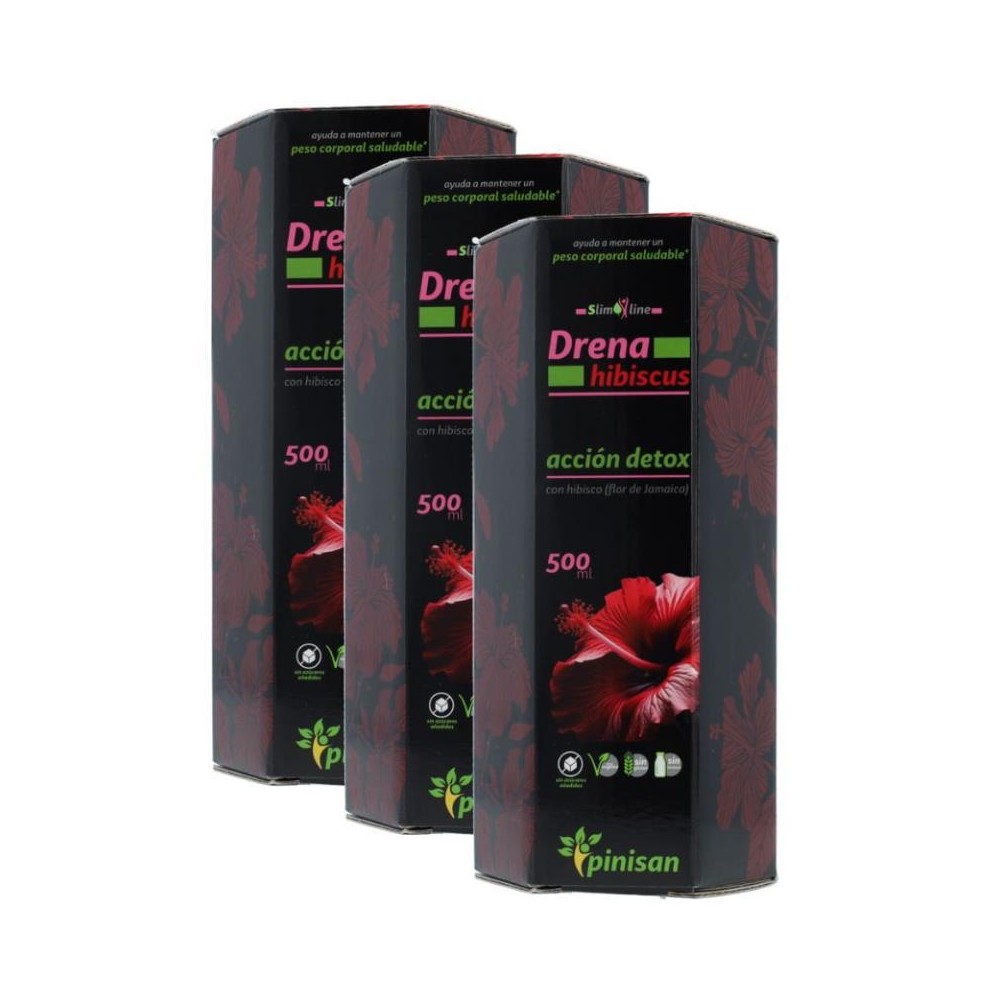 Pinisan Pack 3 Botes Drena Hibiscus 500 ml 