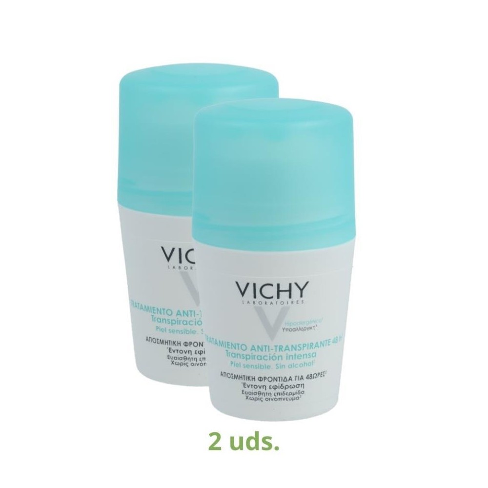 Vichy Pack 2 Botes Desodorante Rollon 50 ml Verde 