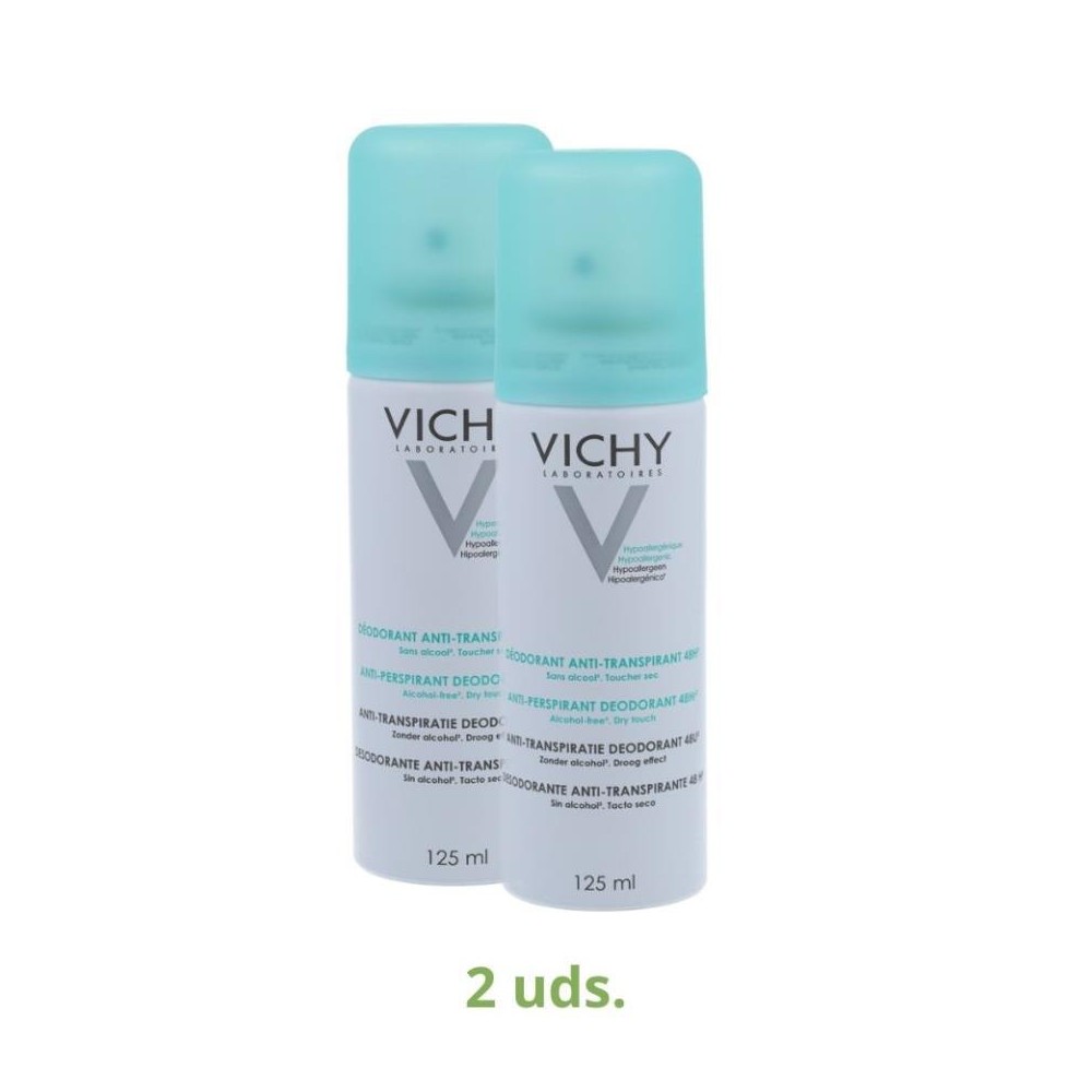 Vichy Pack 2 bote Desodoran Spray Verde 125 ml 