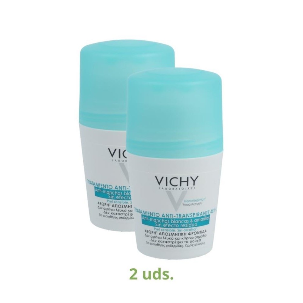 Vichy Pack 2 botes Desodorant Antimancha 50 ml 