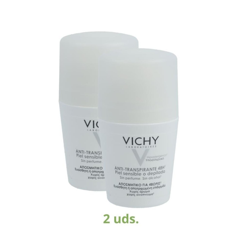 Vichy Pack 2 botes Desodorant Piel Depila 50 ml 