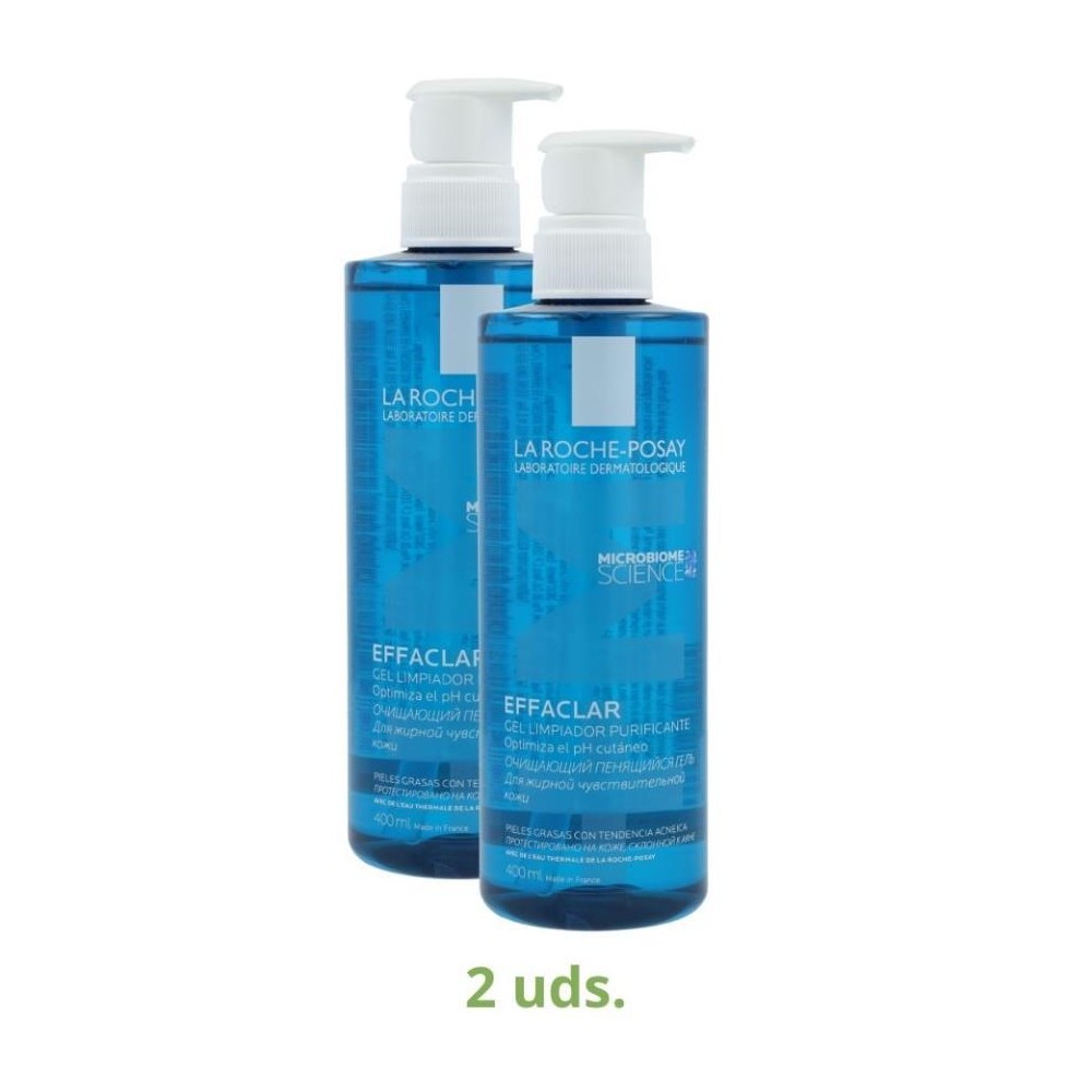 Roche Pack 2 botes Gel Mousse Effaclar 400 ml 