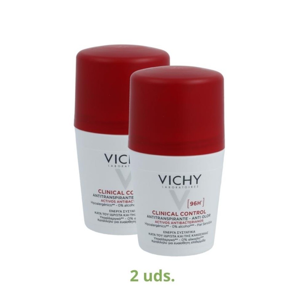 Vichy Pack 2 botes Desodorante Clinical 50 ml 