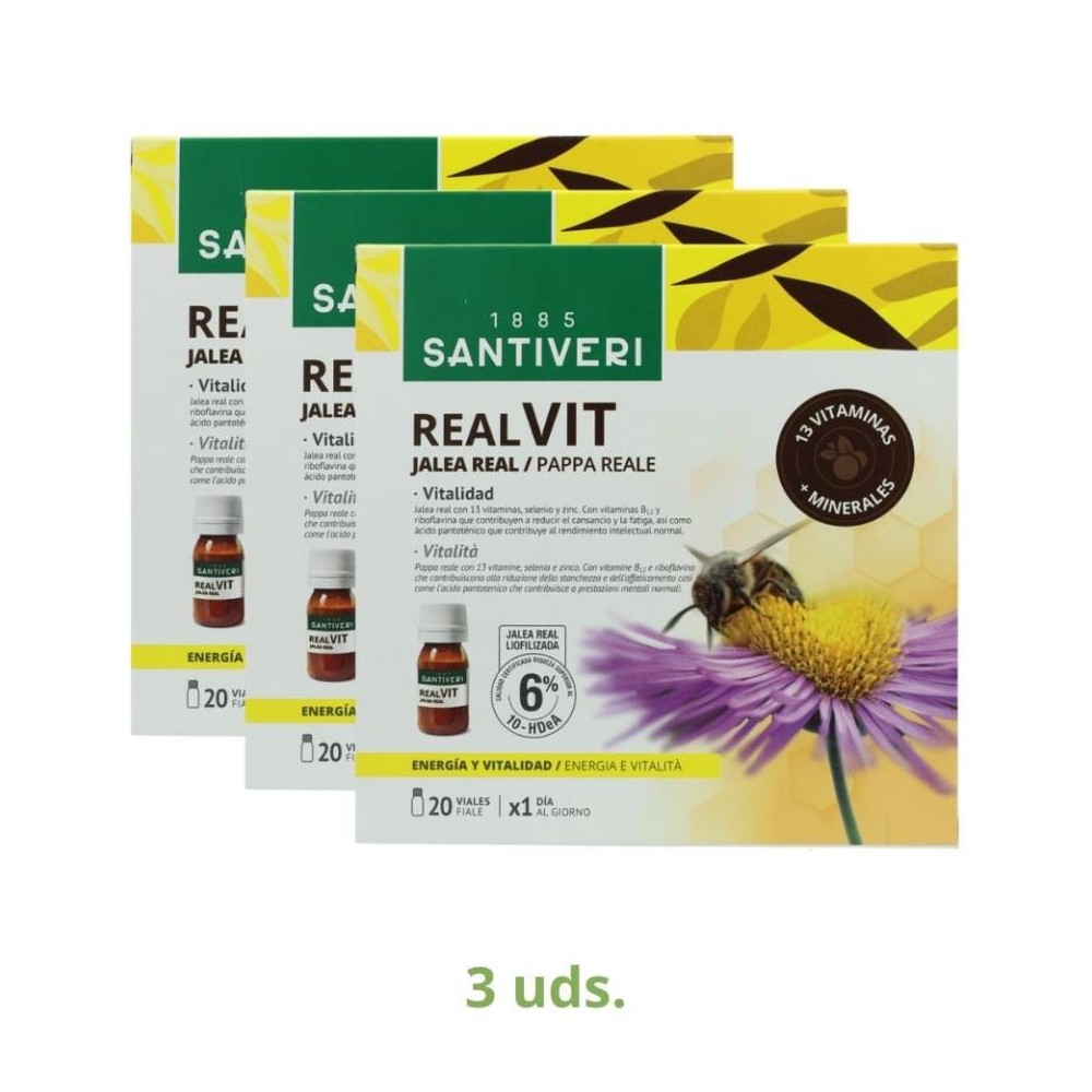 Santiveri Pack 3 Cajas Realvit 20 vial 