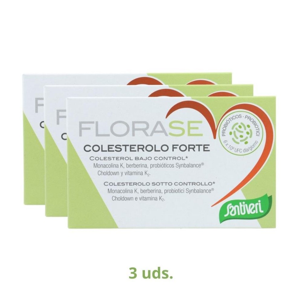 Santiveri Pack 3 Cajas Flora Colesterolo 40 cap