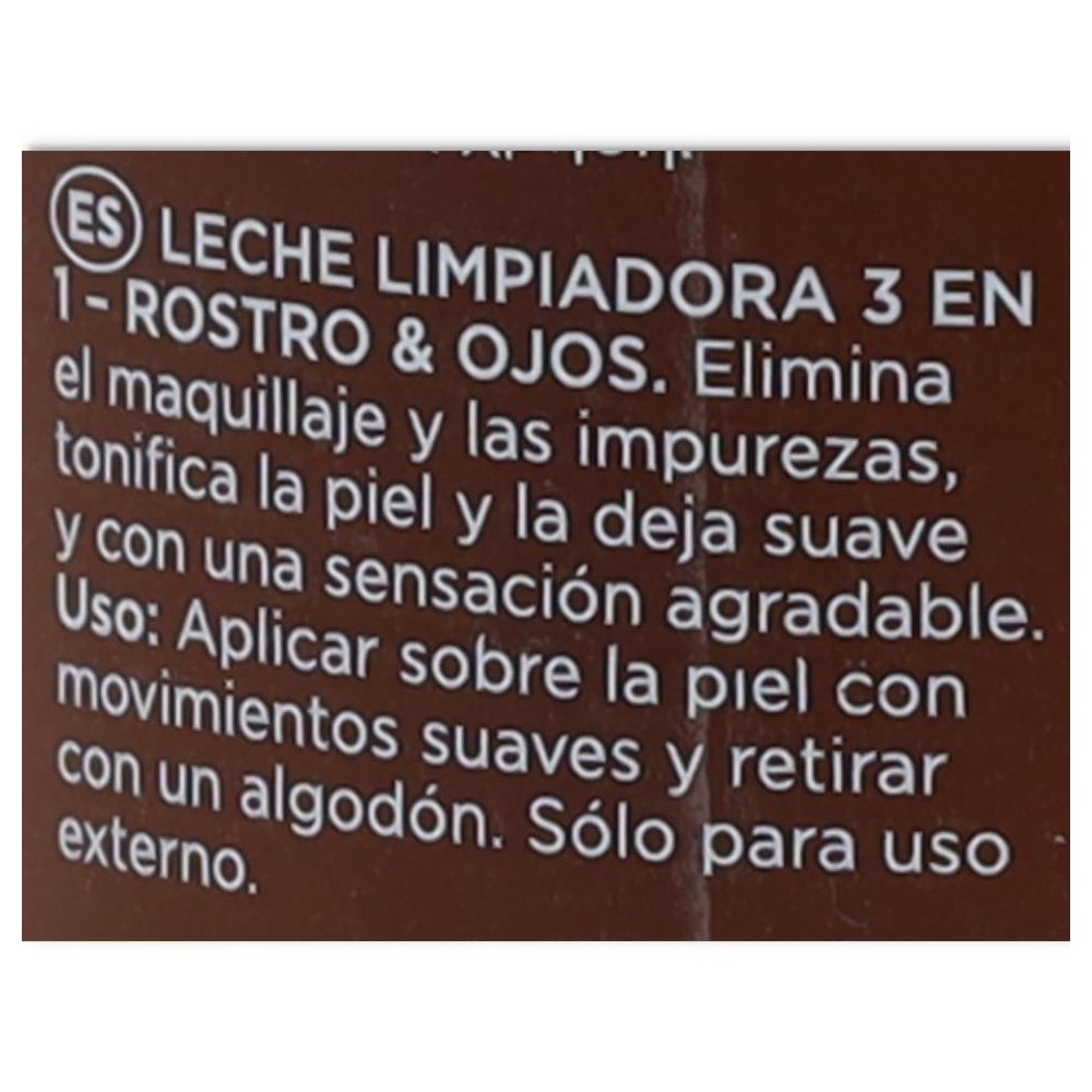 LECHE LIMPIADORA 3 EN 1 FACIAL y OJOS