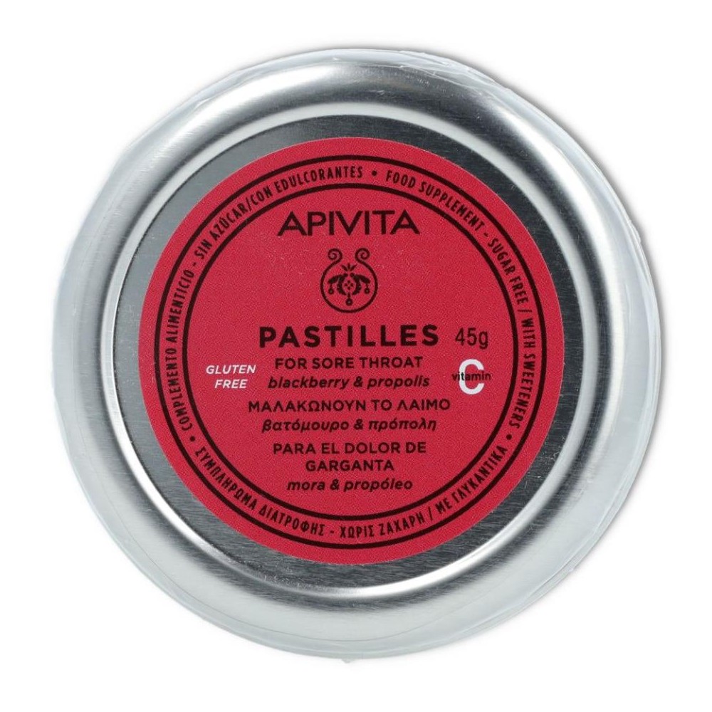 Pastillas Propoleo y Mora 45 gr Apivita