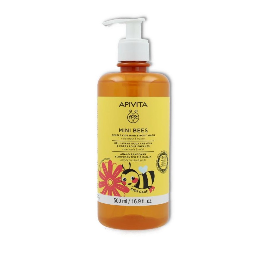 Apivita Mini Bees Cabello  y Cuerpo Calendula 500 