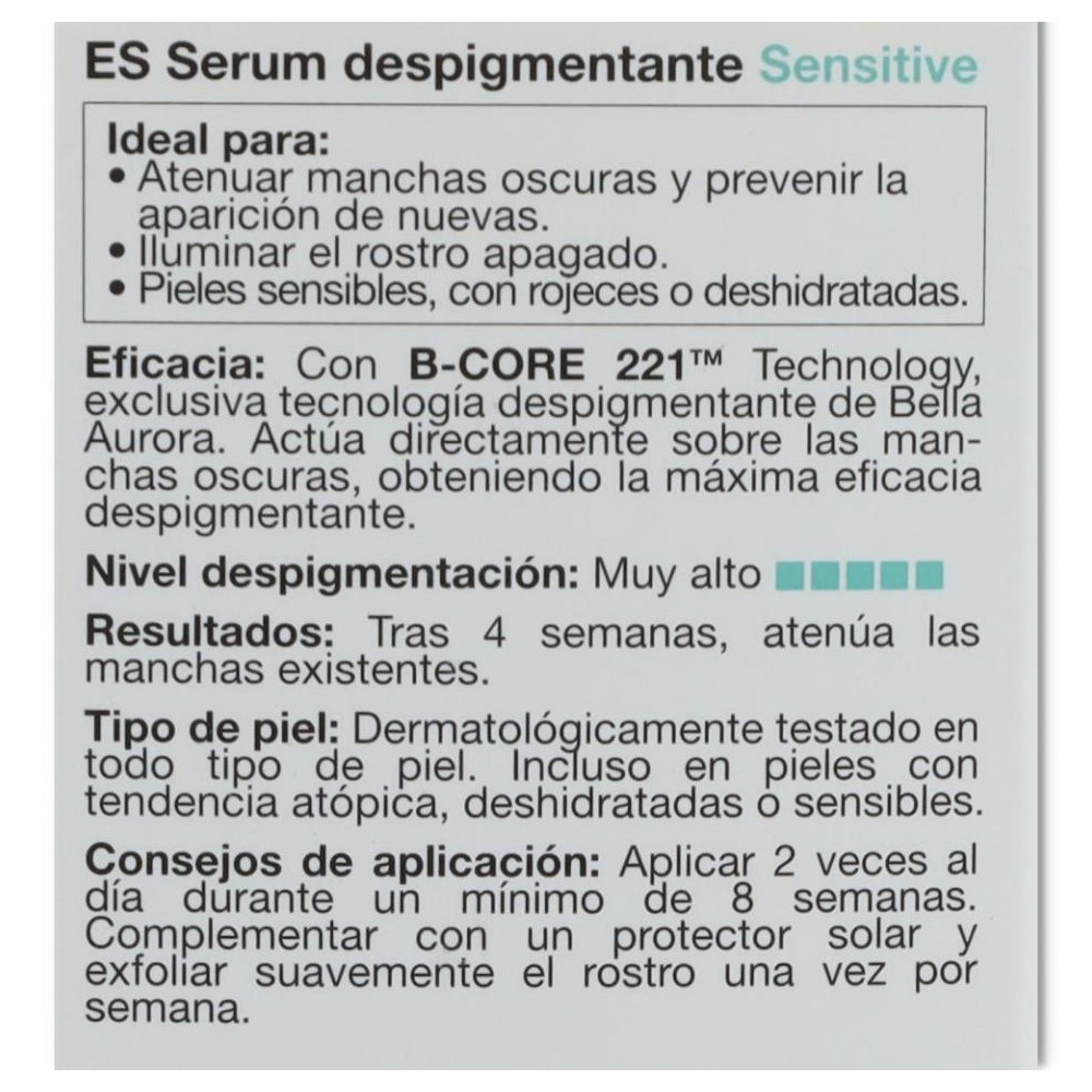 Bio 10 Forte Despigmentante Serum Sensitive 30 ml