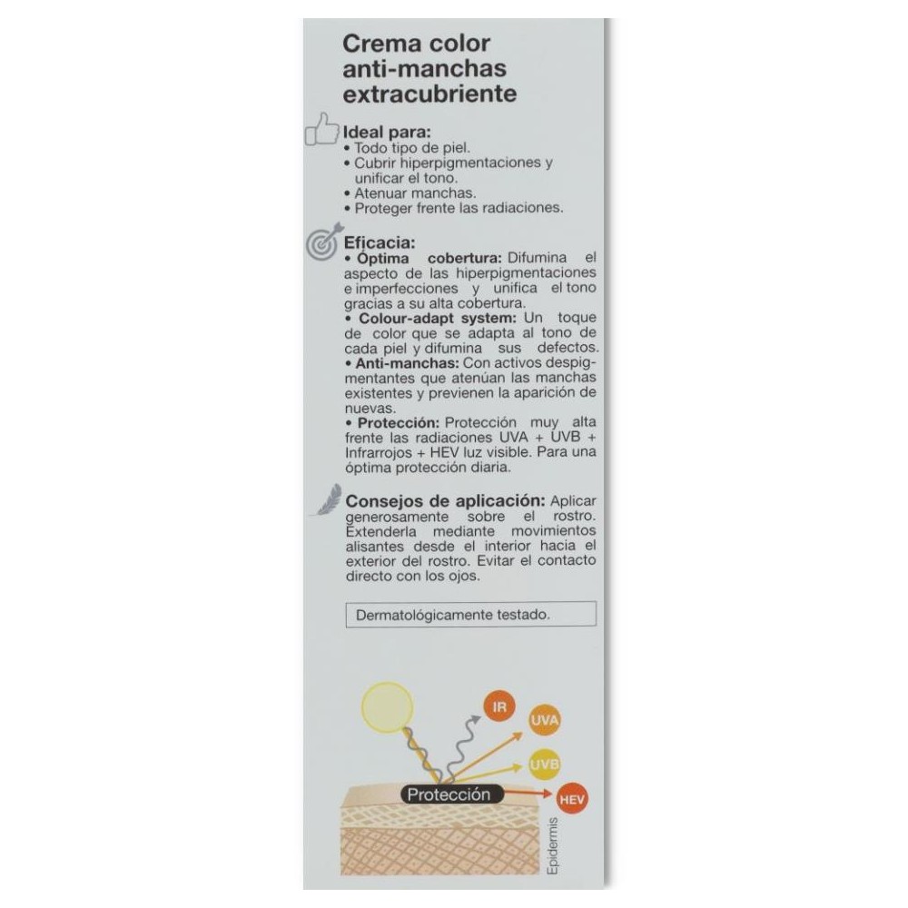 Crema Color CC Extracubriente SPF 50 30 ml Bella