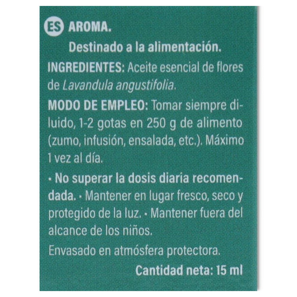 Aceite esencial Lavanda 15 ml Alimentario Marnys