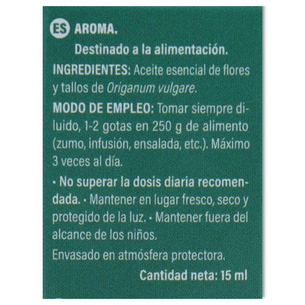 Aceite Esencial Oregano 15 ml Marnys