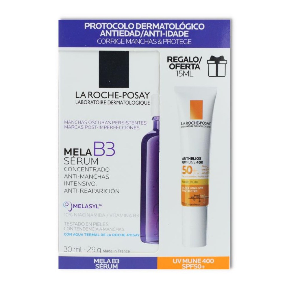 La Roche-Posay Pack Mela B3 Serum   Anth Flui 15 m