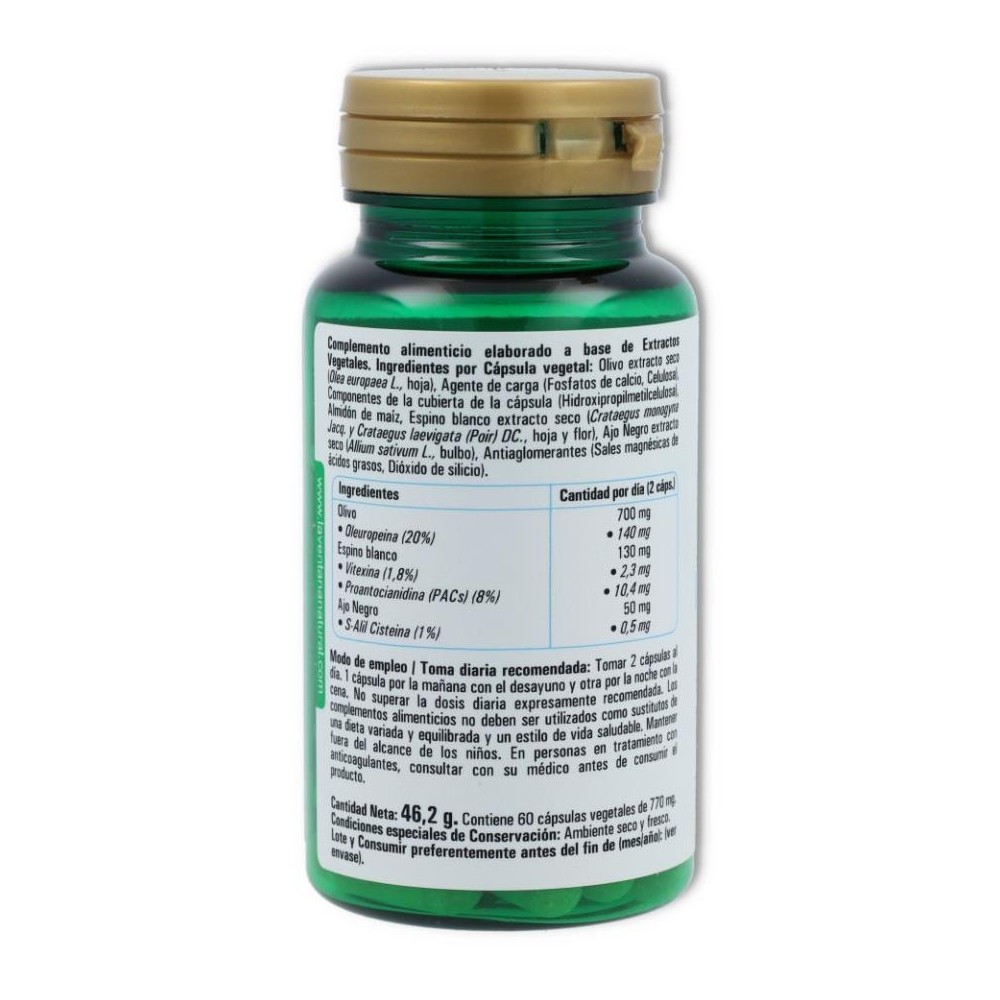 Phytogreen Ajo Negro Olivo y Espino Blanco 60 cap
