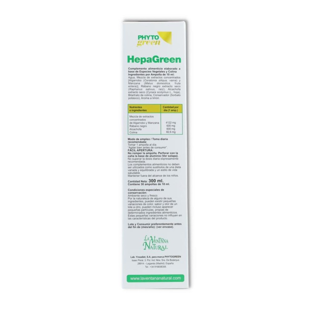 Phytogreen Hepagreen 30 ampollas 