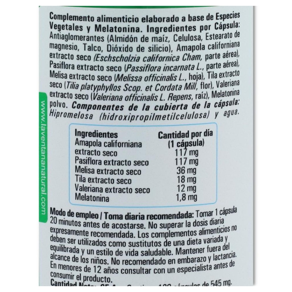 Phytogreen Melatonina 120 cápsulas