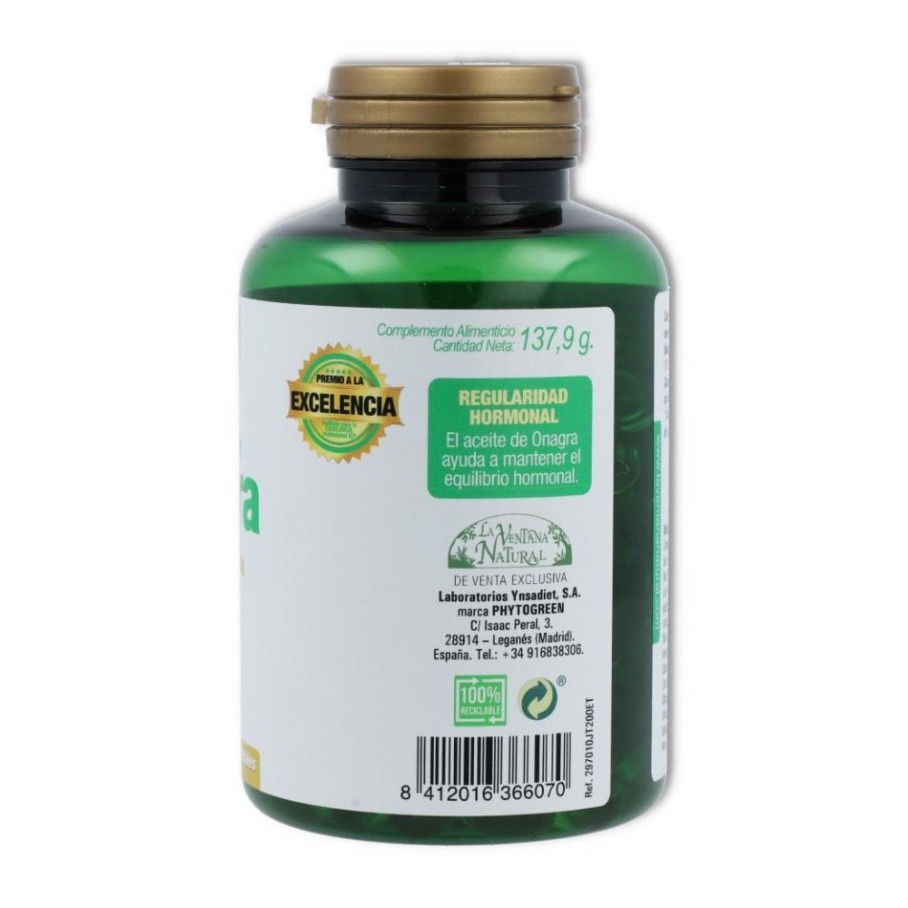 Phytogreen Aceite de Onagra 200 cápsulas