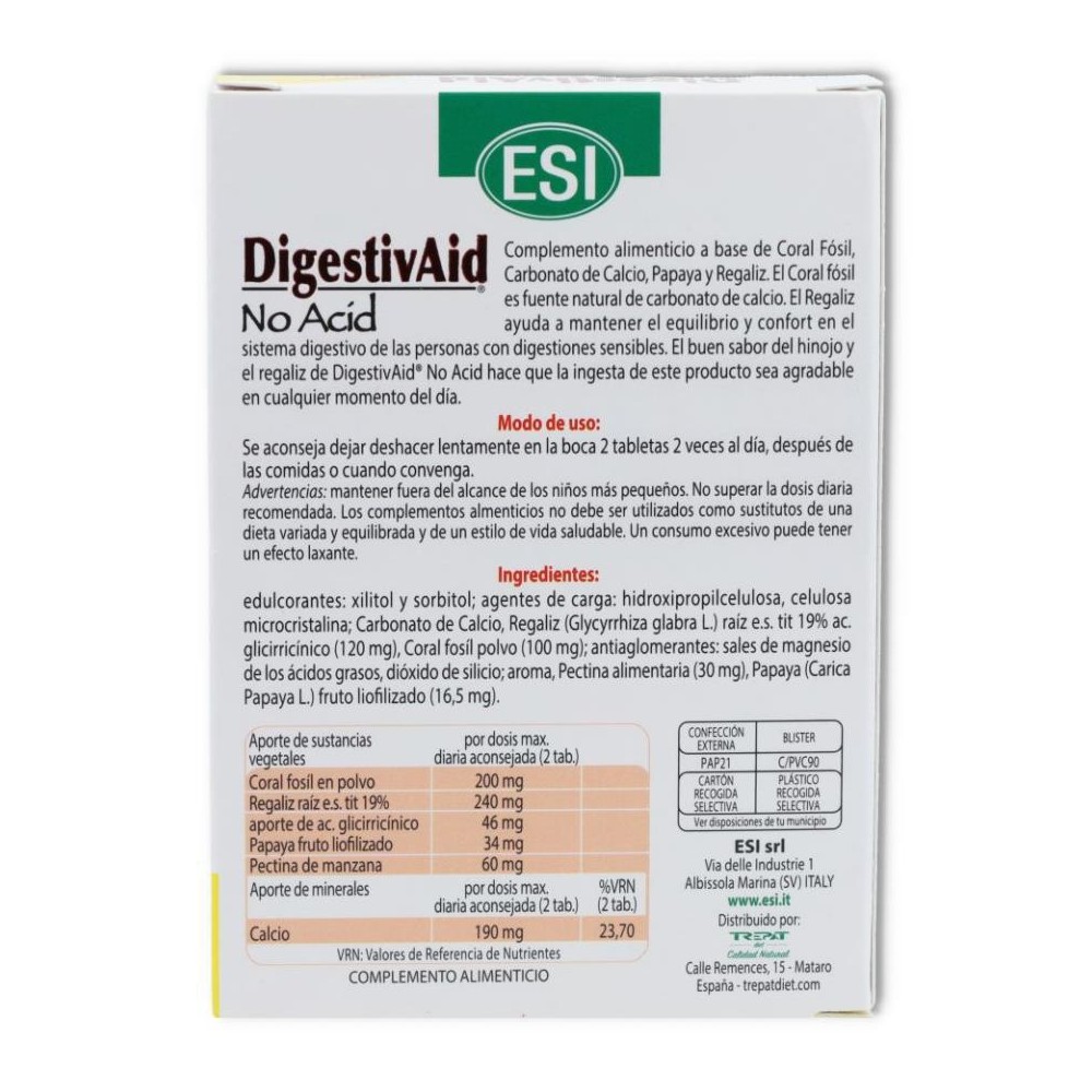 Digestivaid No Acid 12 tabl ESI