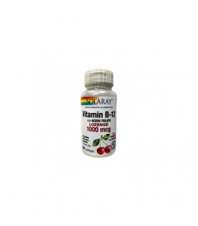 Solaray Vitamina B12 1000mcg + Ácido fólico 90 comprimidos Solaray - 1