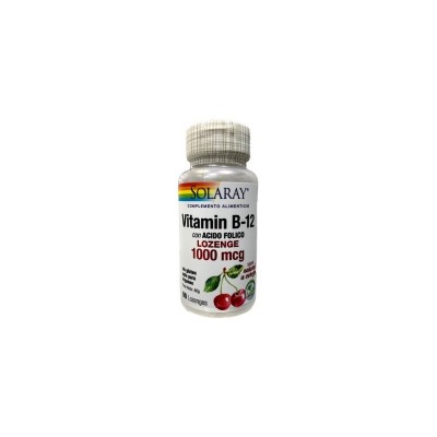 Solaray Vitamina B12 1000mcg + Ácido fólico 90 comprimidos Solaray - 1
