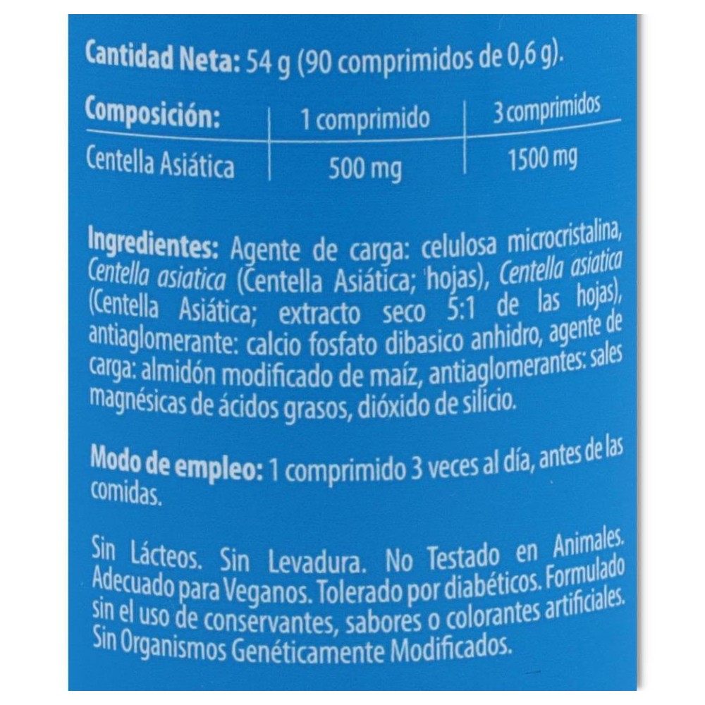 Centella Asiatica 500 mg 90 comp Naturmil