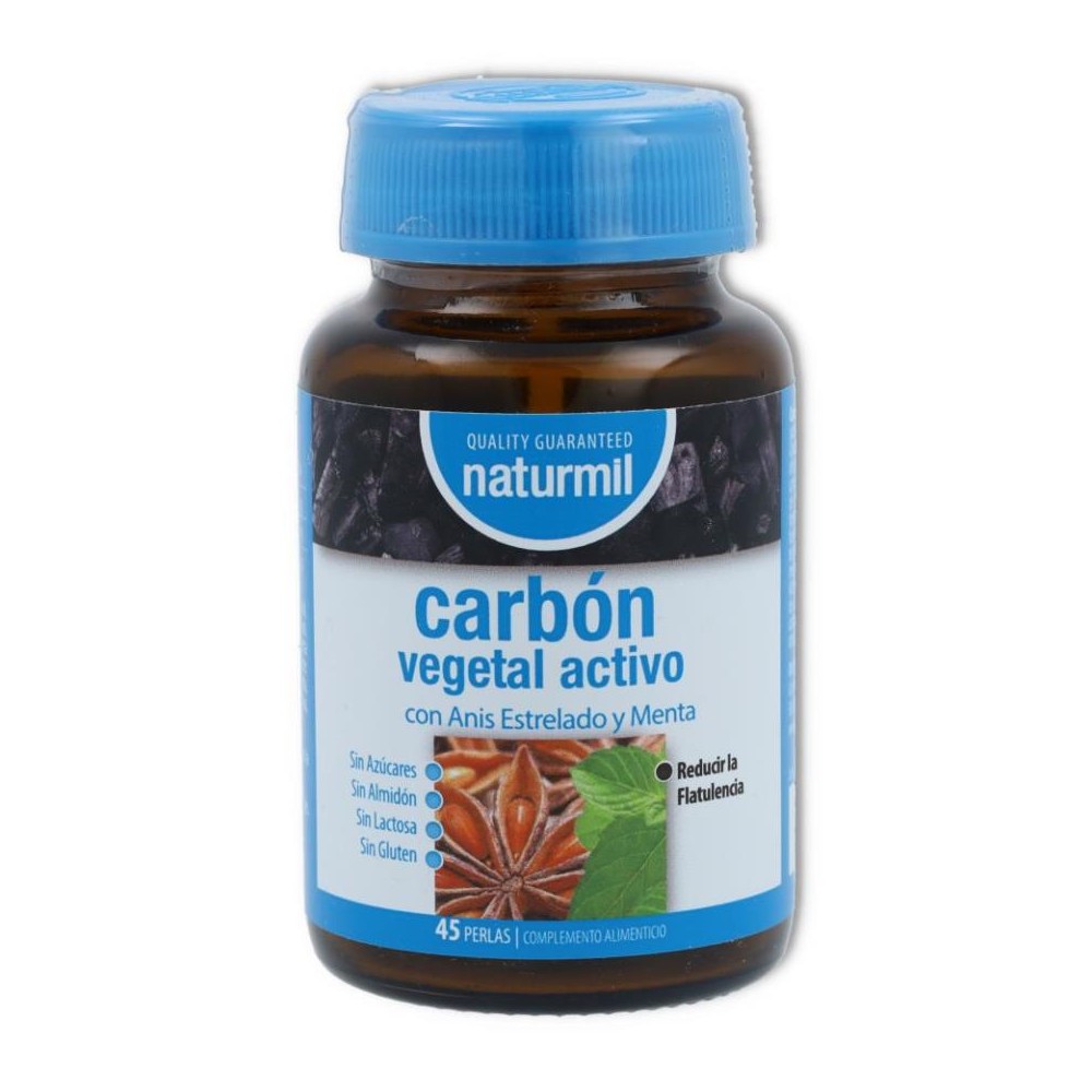 Carbon Vegetal 45 perlas Naturmil