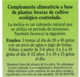 MELISA OFFICINALIS TINTURA MADRE 50 ml BIOVER