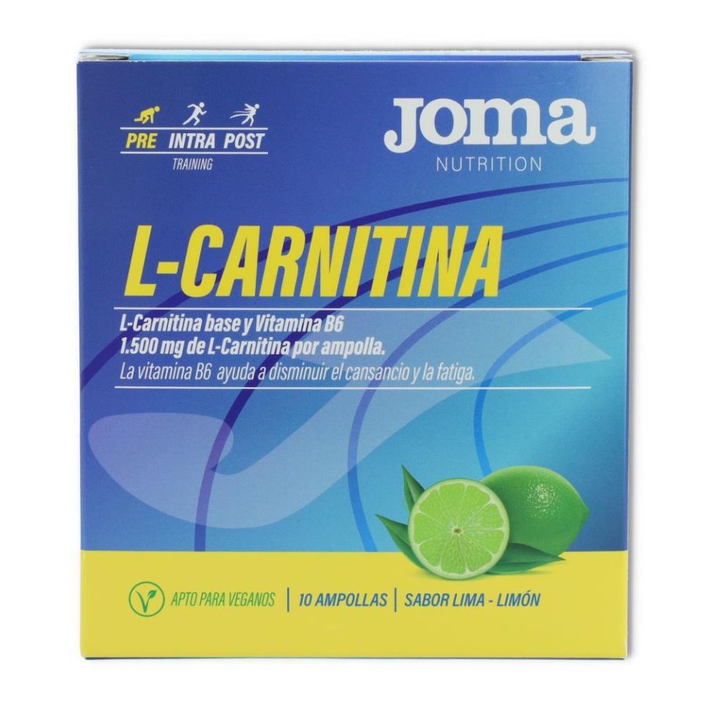 Joma L-Carnitina 10 ampollas de Sabor Lima Limón