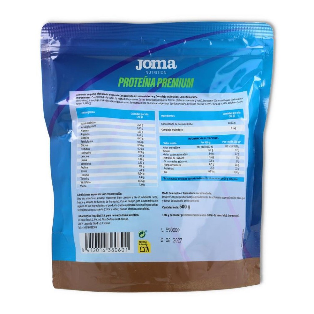 Joma Proteina Premium Chocolate 500 gramos