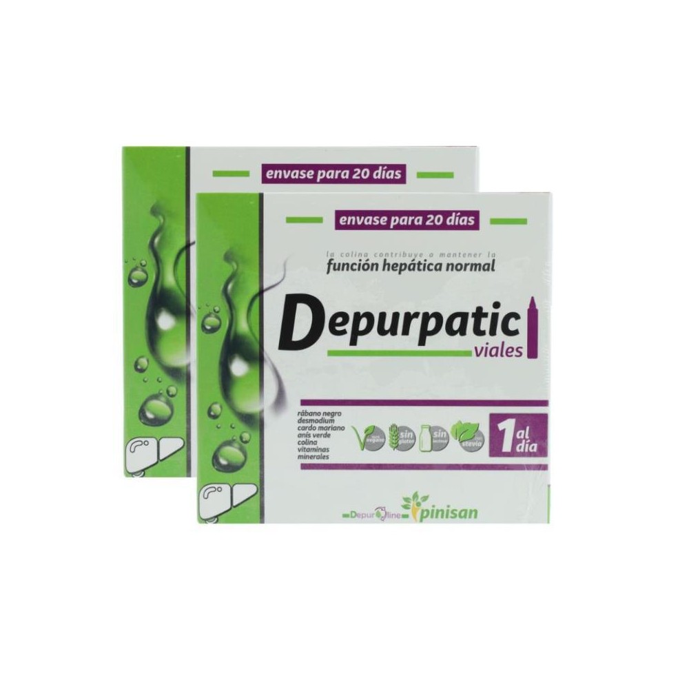 Pinisan pack 2 Cajas Depurpatic 20 viales 