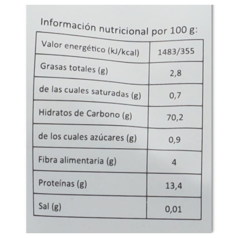 Harina Trigo Sarraceno Eco 1 kg S/G Rincon del Seg