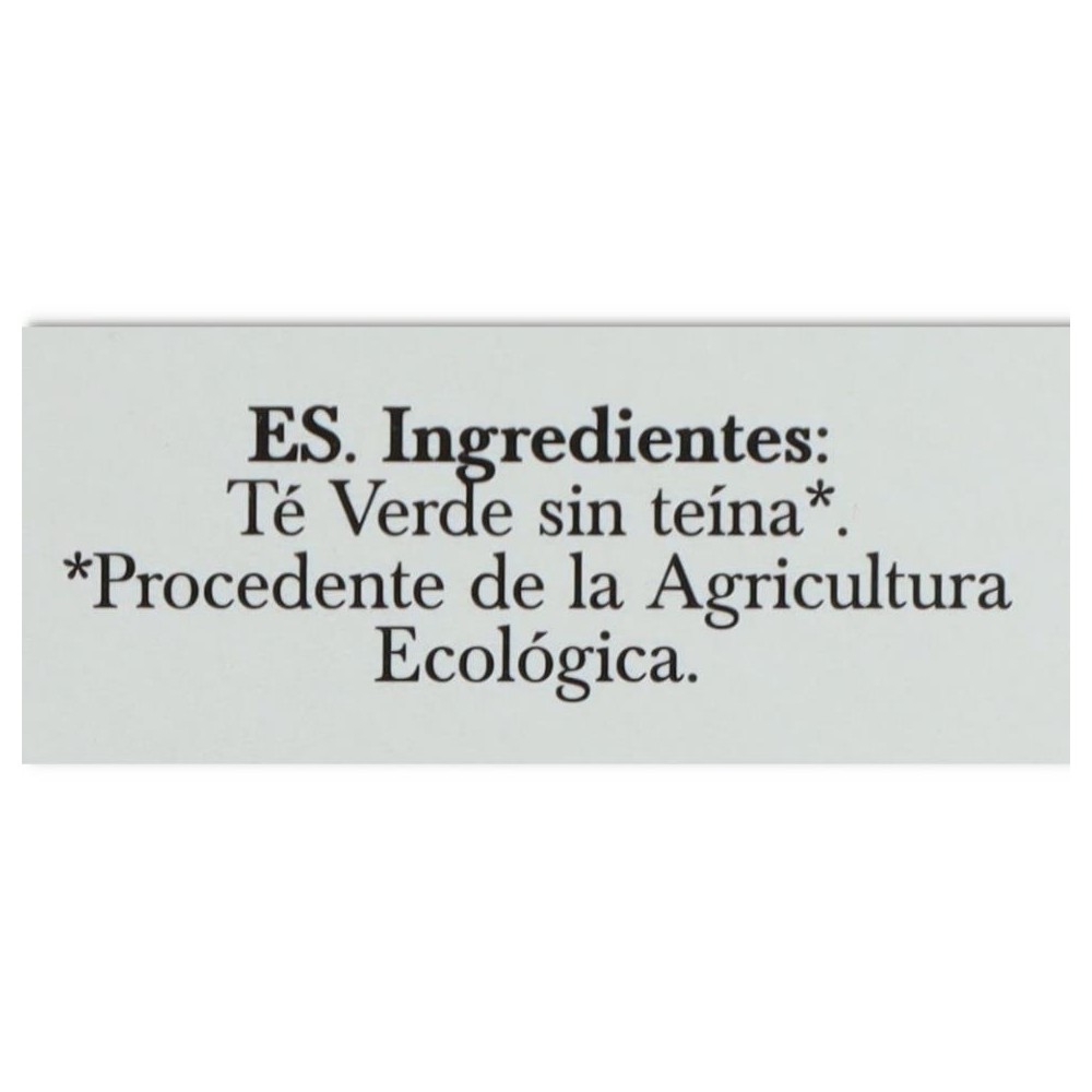 Te verde sin teina eco 20 filtros Artemis