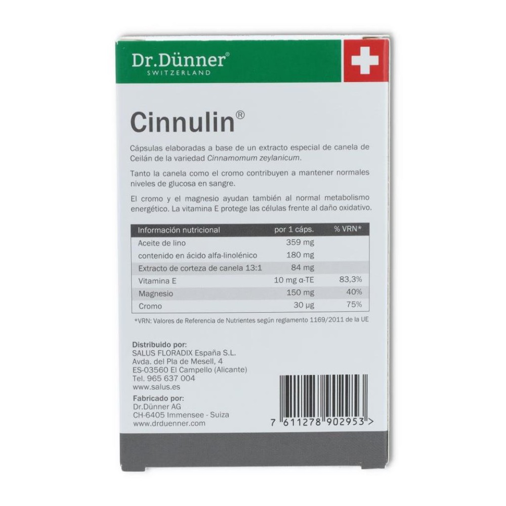 Cinnulin 40 cap de canela DR  DUNNER