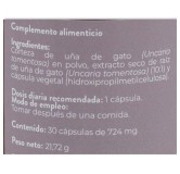 V C  Uña de Gato 30 cápsulas