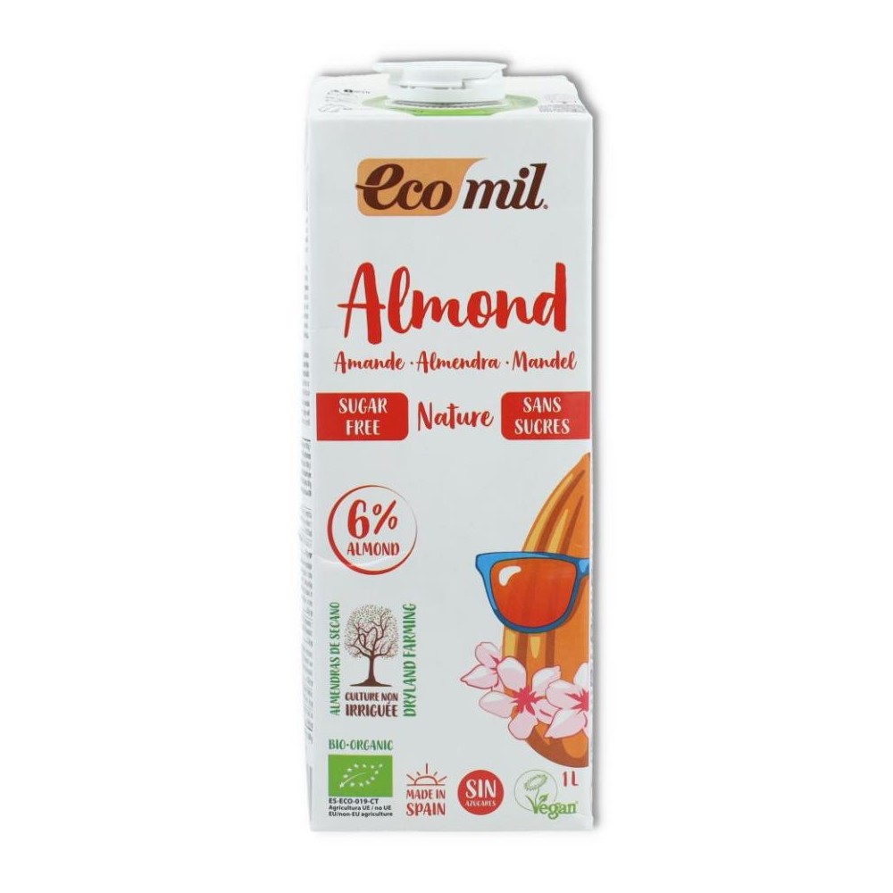 LECHE DE ALMENDRAS ECO  S/ AZUCAR ECOMIL 1000 ml