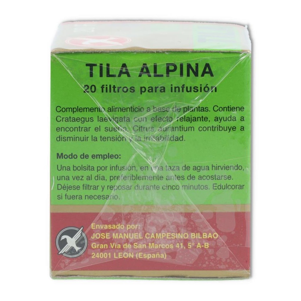 Tila alpina 20filtros Milvus