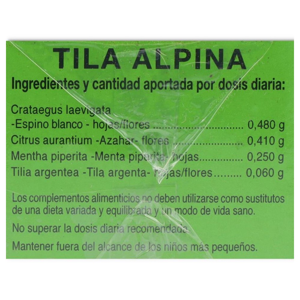 Tila alpina 20filtros Milvus