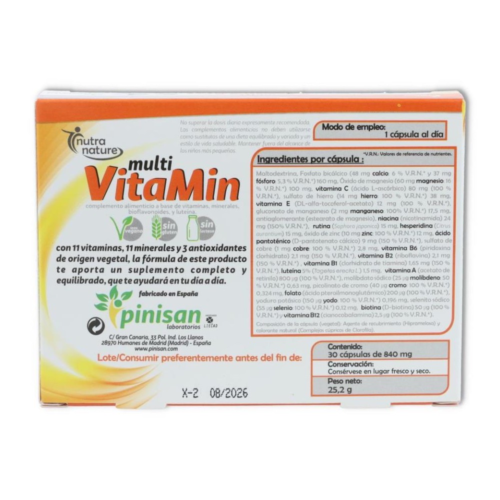 Multi vitamin 30 caps Pinisan