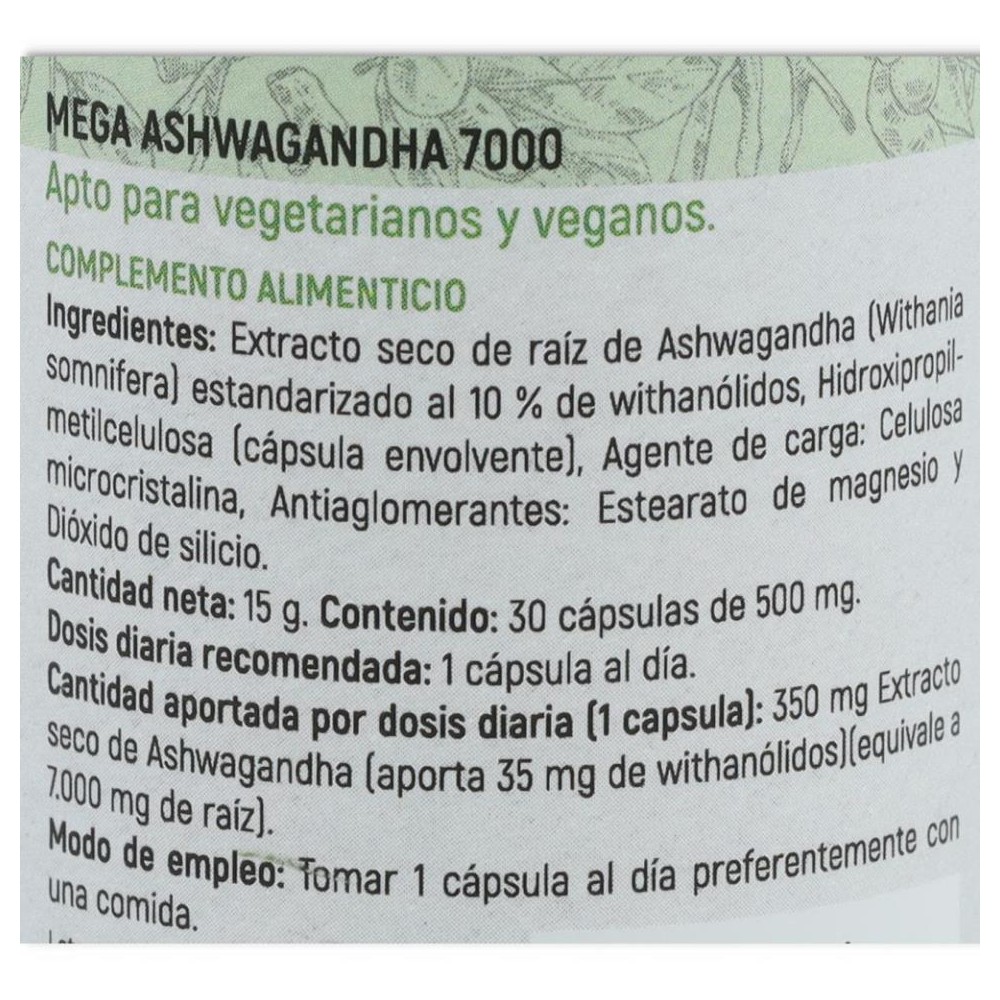 Mega Ashwagandha 7000 30 cap Plantapol