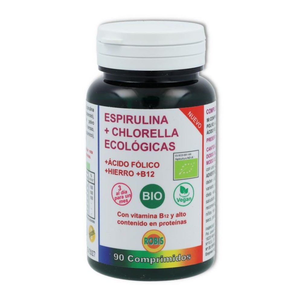 Espirulina Chlorella 90 comp Robis