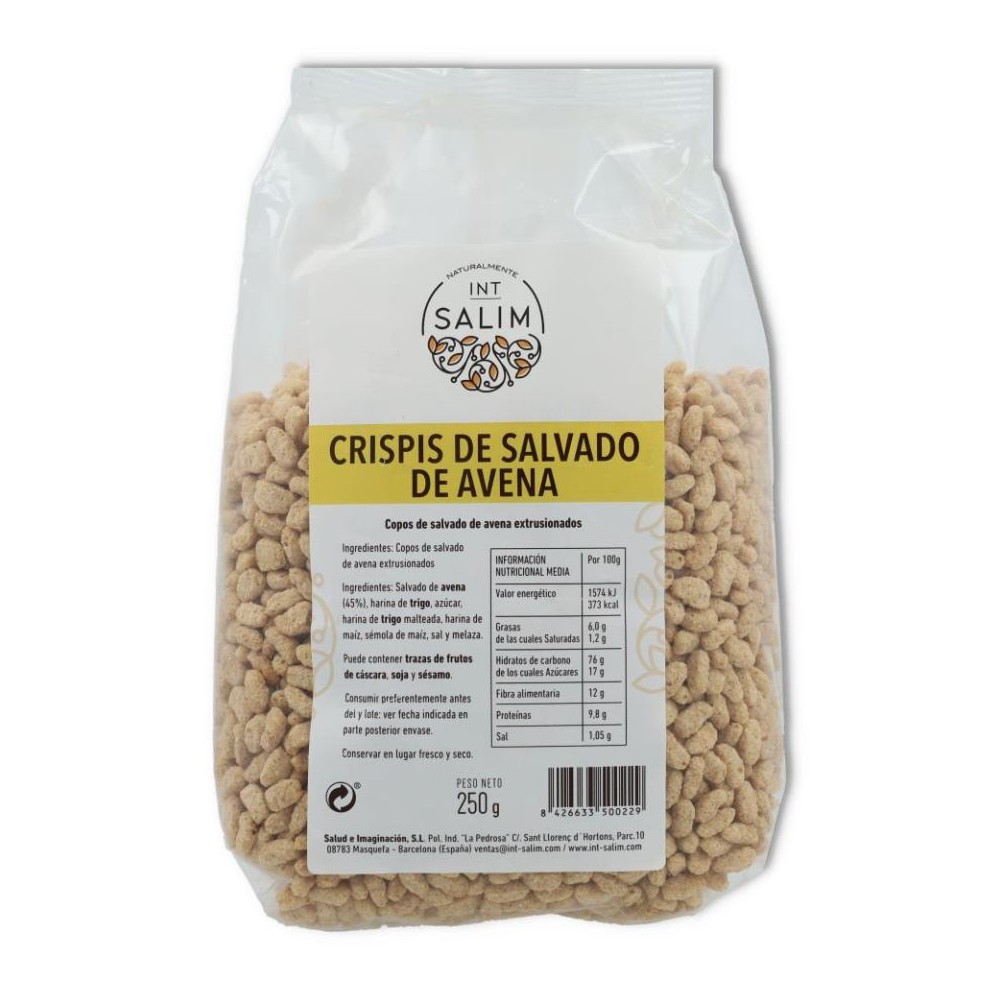 CRISPIS DE SALVADO DE AVENA 250 gr INT SALIM