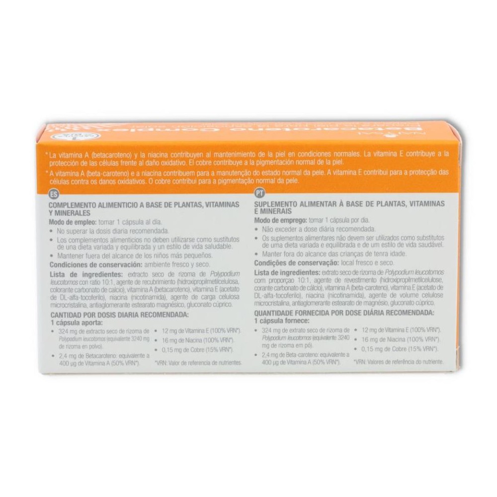 Betacaroteno Complex 30 cap Natysal