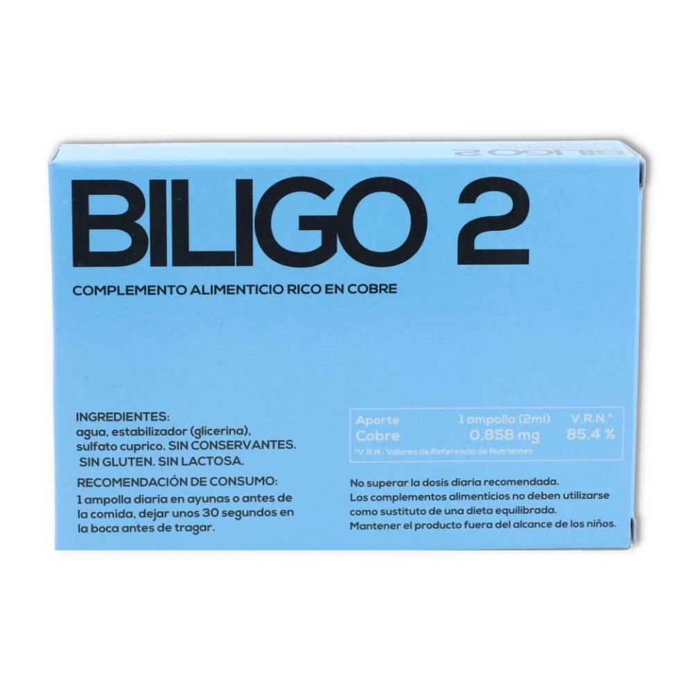 Plantis Biligo 2 Cobre 20 ampo de 2 ml 