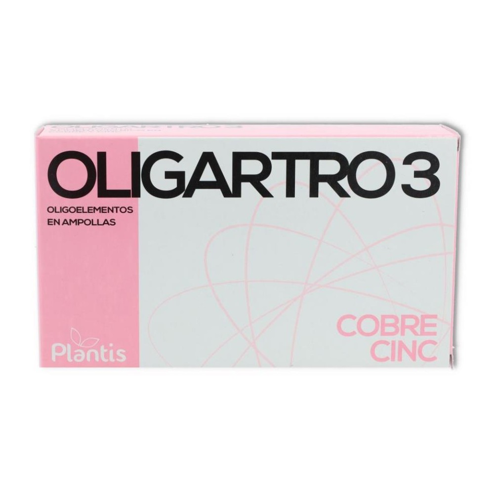Plantis Oligartro 3 20 ampo de 5 ml Cobre y Cinc