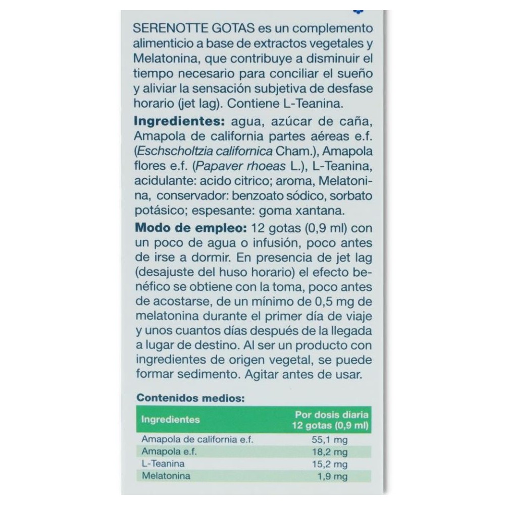 Melatonina 1 9 mg 50 ml Serenotte Specchiasol