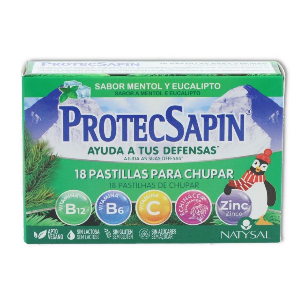 Protecsapin 18 Pastillas para Chupar Natysal