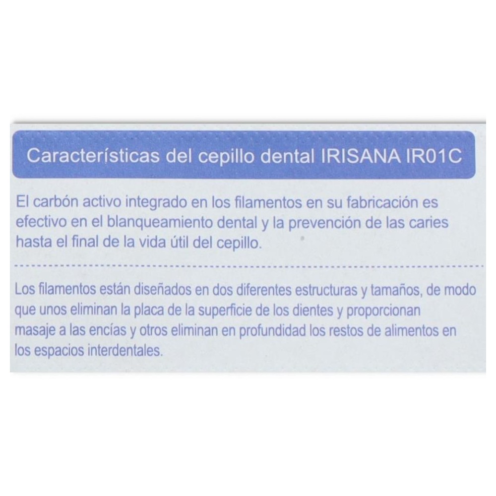 CEPILLO DENTAL CARBON ACTIVO IRISANA