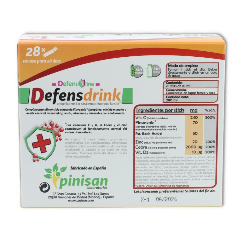 Defensdrink 28 sticks Pinisan